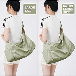 Small Gym Bag with Shoe Compartment, Workout Sport