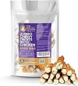 The Regal Mutt Chewy Jumbo Twists with Chicken 600g Bag