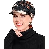 Hachapy Newsboy Chemo Hat for Women - Winter Cap with Brim for Cancer & Alopecia