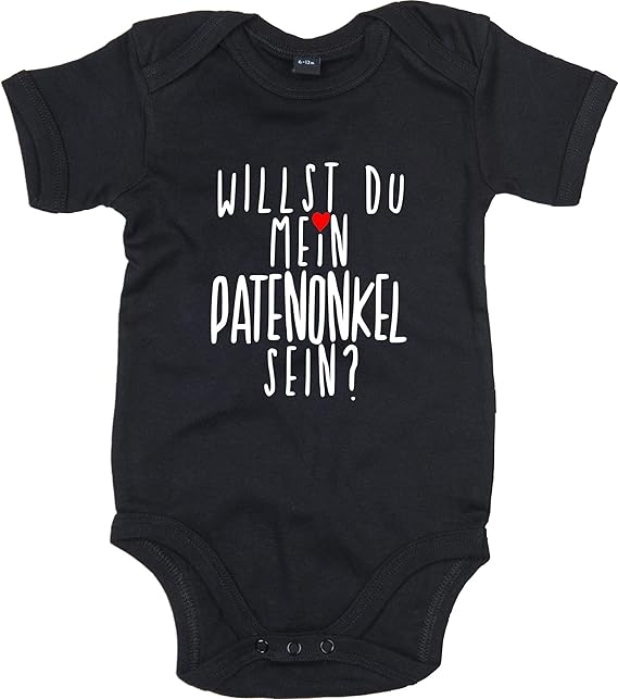 Kleckerliese Baby Body Sprüche Jungen Mädchen Kurzarm mit Motiv Willst