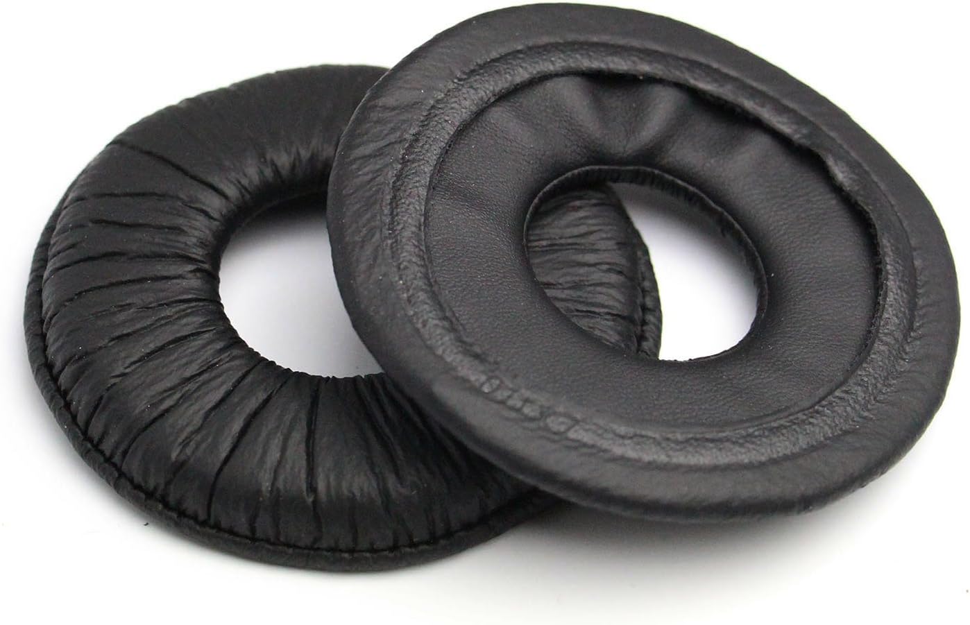 ShineCozy Premium Headphones Earpads Protein Leather Foam Ear Cushions,Headset Ear Pads Spare Replacement Parts (For Sony MDR-V150 V250 V300 V100 70MM Black J-27-Black) - Image 5
