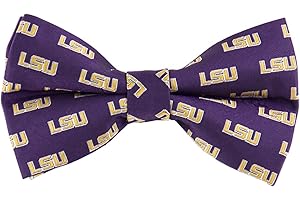 EAGLES WINGS LSU Tigers Repeated Logo Bow Tie - Purple