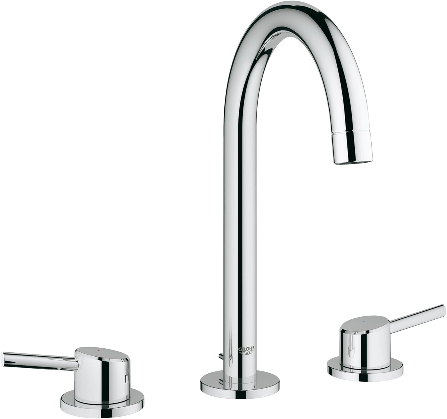 GROHE 2021700A Concetto L-Size 2-Handle 3-Hole Bathroom Faucet, Touch ...