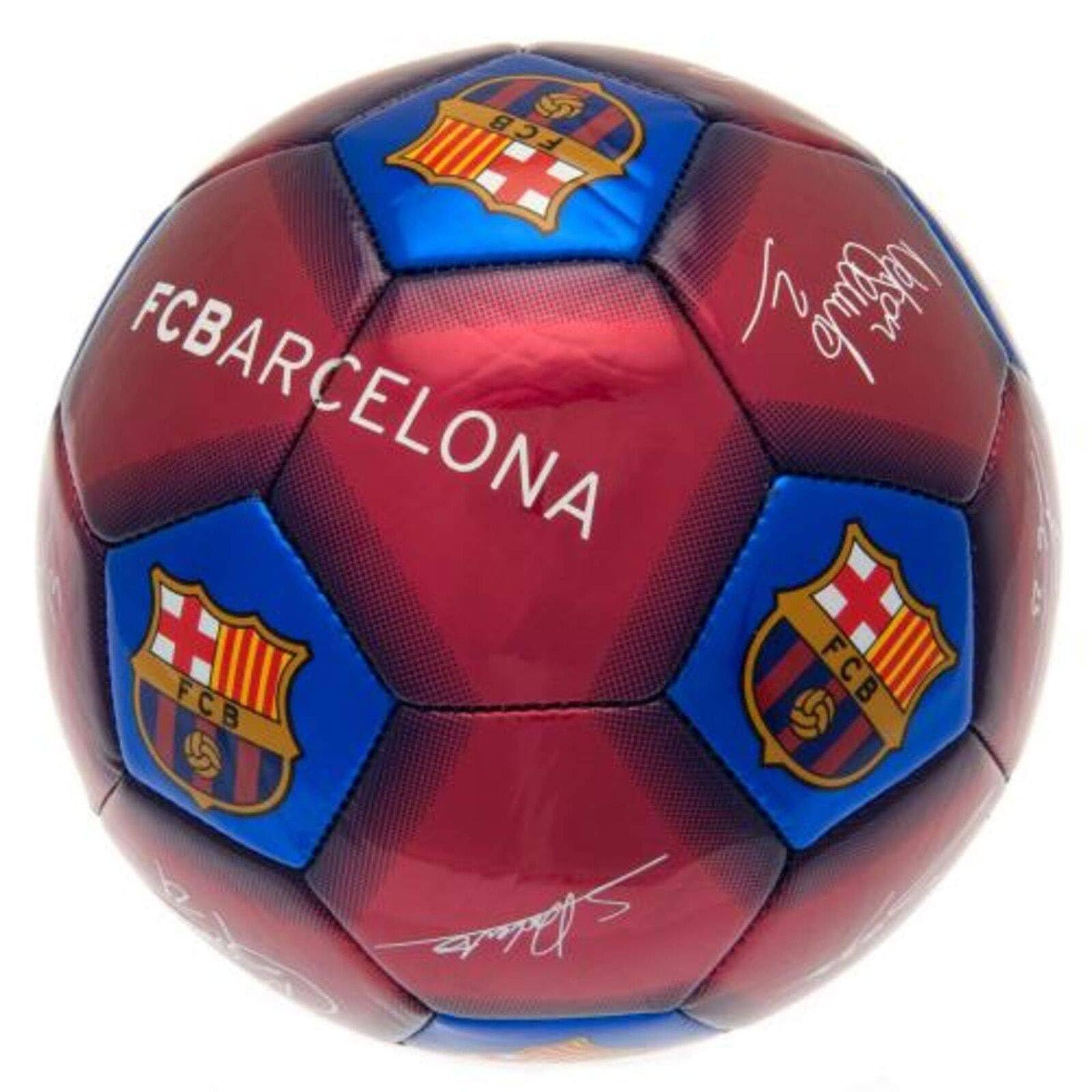 FCB Barcelona Unisex-Youth Barca Barcelona Size 5 Signature Football, Multi, 5