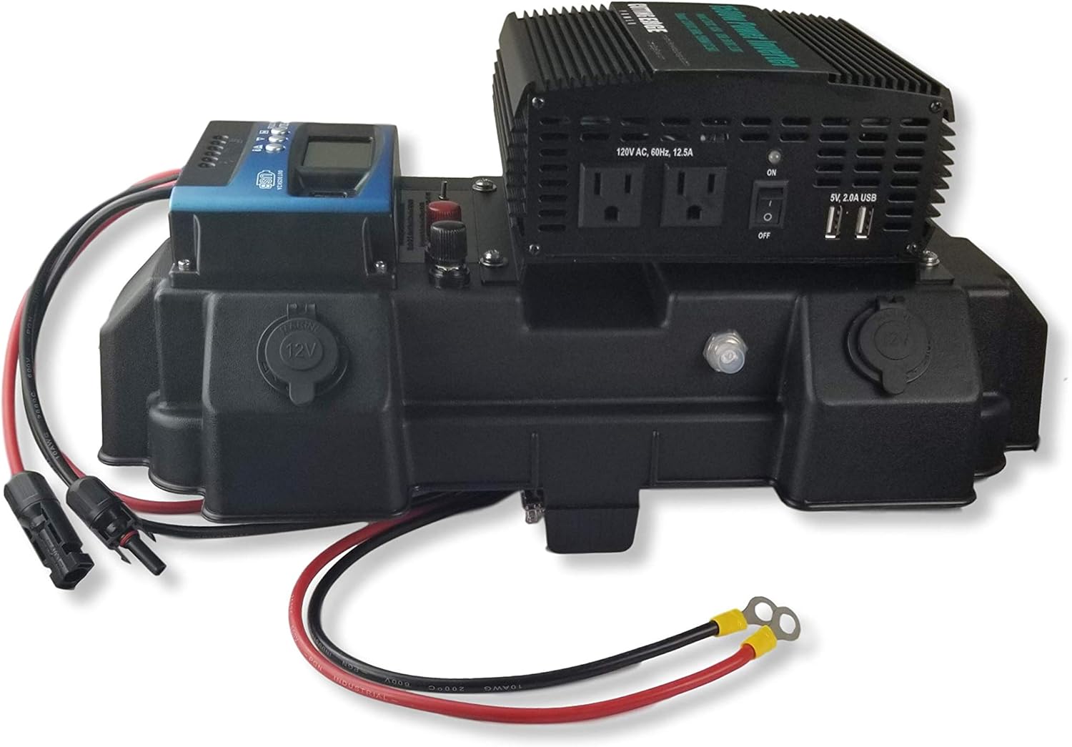 Cutting Edge Power 1,500W Solar Generator, Portable Wind Solar Battery Box w Inverter: Garden & Outdoor