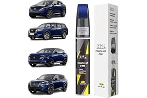 XNA Deep Ocean Blue Metallic(RCJ) for Nissan Touch Up Paint Pen, 2 in 1 Car Scratch Remover with Pen Tip and Brush, Exact Color-Matched for Car Paint Scratch Repair, Quick & Easy Fix Chips and Nicks