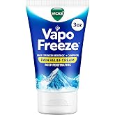 Vicks VapoFreeze Topical Pain Cream 3.0oz, Maximum Strength Menthol+ for Muscle Pain Relief, Joint Pain Relief, Knee Pain Relief, Back Pain Relief, Cream for Pain Relief, Topical Pain Relief