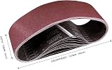 STE BRUAM Sanding Belt 150 x 1220 mm 80/120/150/240/400 grit 5pc set view 2