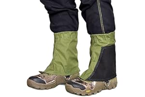 Yundxi Waterproof Low Ankle Gaiters Canvas Snow Gators Leg Boots Cover for Hiking Walking Cycling Mowing Fishing Camping Climbing