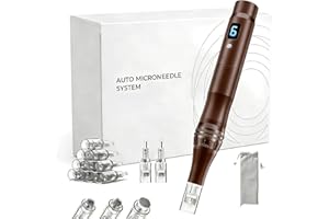 Spzfof Microneedling Pen for Face,Professional Derma Microneedle Kit for Skin Care Routine,Electric Derma Pen for At-Home Bea