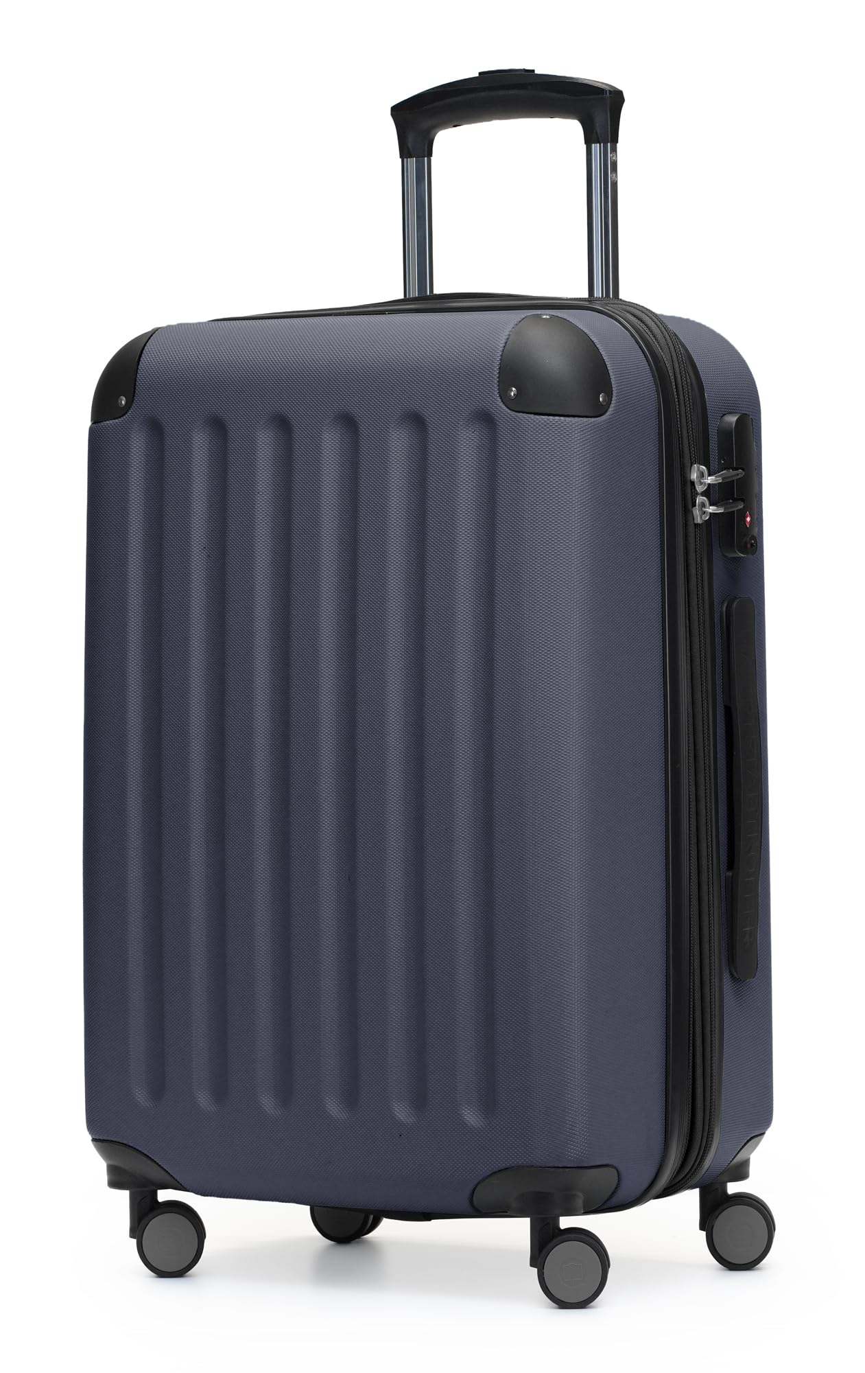HAUPTSTADTKOFFER - Spree - Carry on luggage Suitcase Hardside Spinner Trolley Expandable. 55 cm, TSA, Darkblue