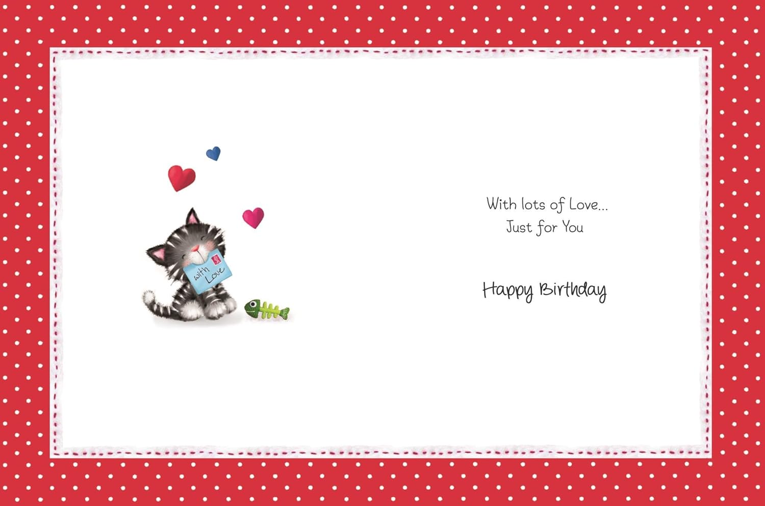Jonny Javelin from Your Loving Cat Have A Purrfect Birthday Card, white|green, 145 mm x 194 mm - Image 3