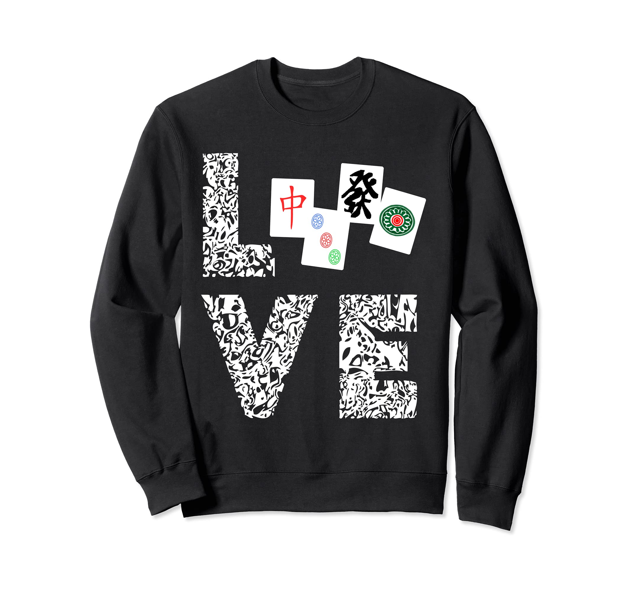 Mahjong Love Playing Chinese Game Mah Jongg Player Sweatshirt
