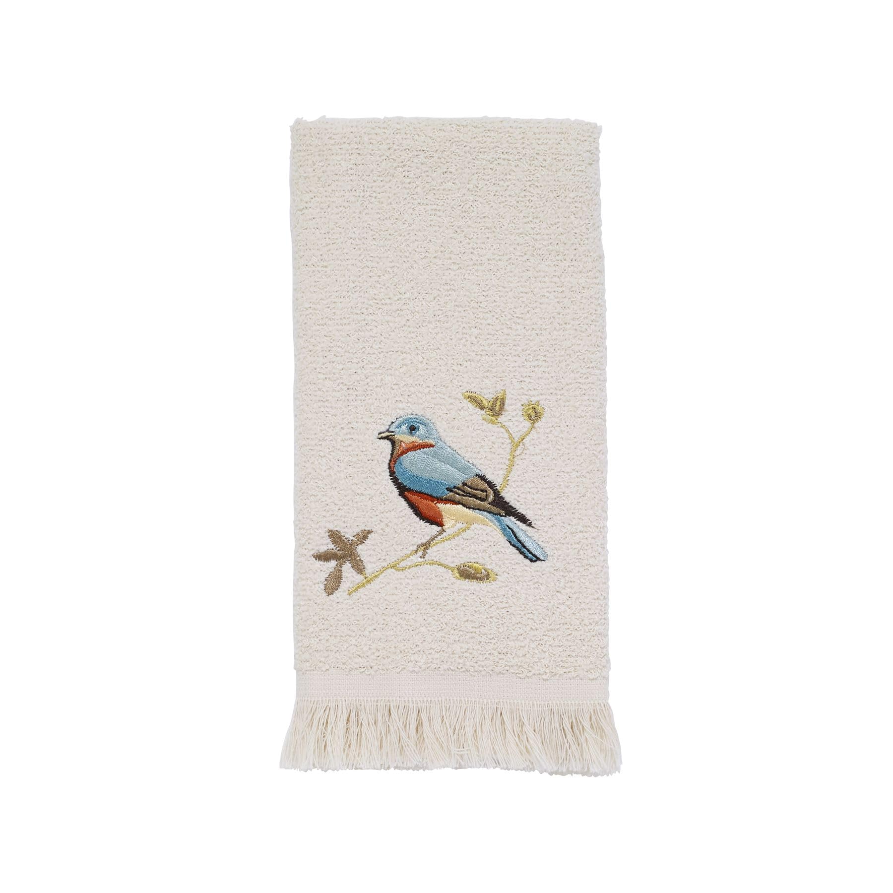 Avanti Linens - Fingertip Towel, Soft & Absorbent, Nature Isnpired Bathroom Decor (Gilded Birds Collection) — image 1