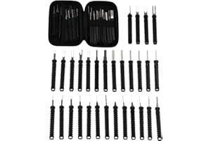Terminal Extraction Tool Set 30Pcs with Pin Removal Tools for Depinning Connectors in Automotive, Electronics, and Industrial