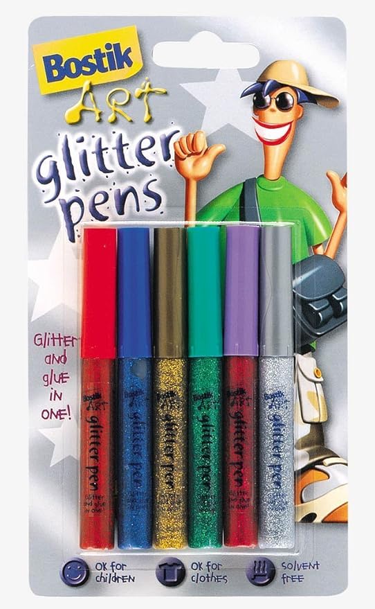 Bostik Glitter Glue Pens Pack 6 Amazon.co.uk Toys & Games