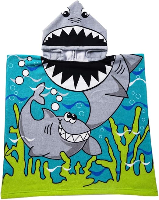 shark kids towel