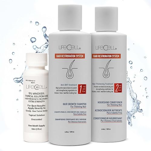 Lifecell Amazon LifeCell Hair Restoration System for Women 2% – Hair Growth Treatment ...