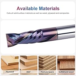 SpeTool Spiral Compression Router Bit with Coating