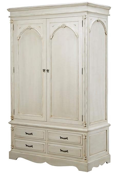 Victorian Shabby Chic 2 Door Wardrobe Amazon Co Uk Kitchen Home