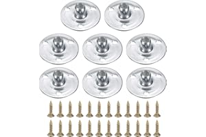 uxcell 8Pcs M6 T-Nuts, Zinc Plated Steel Brad Hole Tee Nut with Screws, 3-Hole Round Base Weld Nuts 11.2mm Height Through Hol