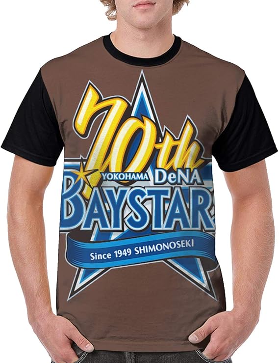Amazon Co Jp 横浜denaベイスターズ 1 1 メンズ 半袖 カットソー シンプル おしゃれ 3d Tシャツ カジュアル ファッション 丸襟 柔らかい おおきいサイズ 快適 プリント 半袖のtシャツ 吸水速乾 はワンマンデザインのtシャツ 服 ファッション小物