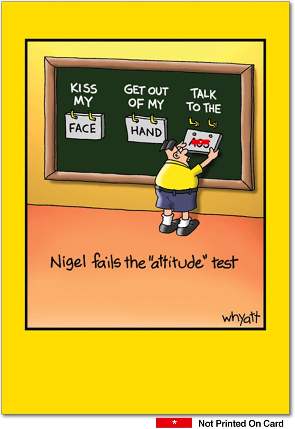 Amazon Com Nigel Attitude Funny Birthday Greeting Card With