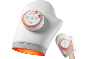 Hand Massager with Heat, 2026 Upgraded Cordless Hand Massager with 5 Intensity, 3 Modes & 3 Heat Levels for Hand, Wrists & Fi