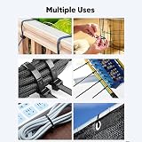 SECALIFE 200x Black Cable Ties 100mm x 2.5mm 4 Inch Nylon Zip Tie Wraps view 7