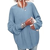 Womens Sweaters Early Fall Fashion Clothing 2025 Long Sleeve Shirts Cowboy Chic Sweatshirts Date Night Rompers Clothes Casual Plus Size Blouses Christmas Trendy Outfits Tops for Teachers Grey Blue L