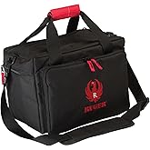 Ruger Shooting Range Bag by Allen Company - Tactical Gun Case w/ Pistol Rug and 6 Mag Pockets - MOLLE Compatible - 11.5" x 7" - Black