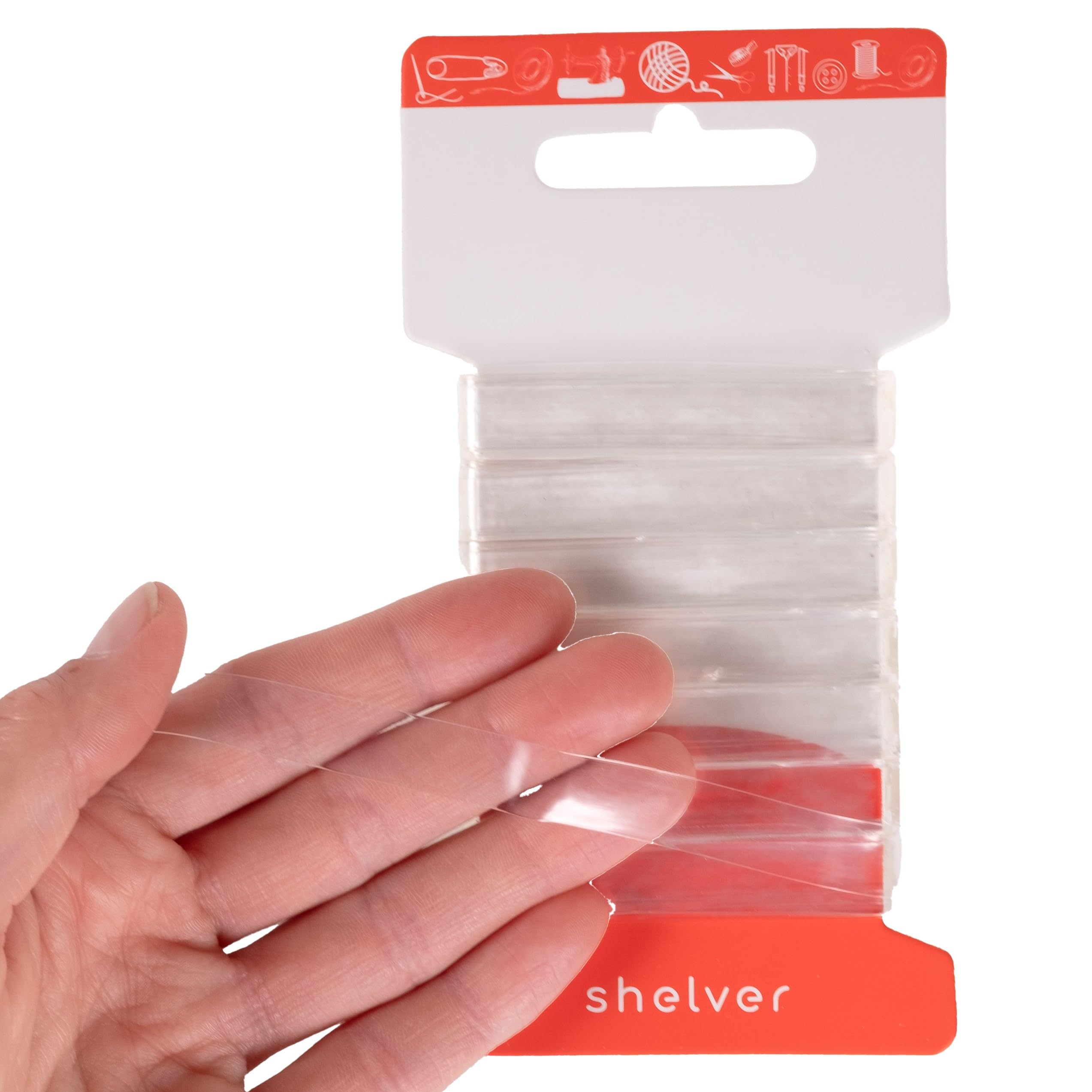 Shelver Transparent Clear Elastic, Lightweight and Stretchy, 10mm 10 Meters