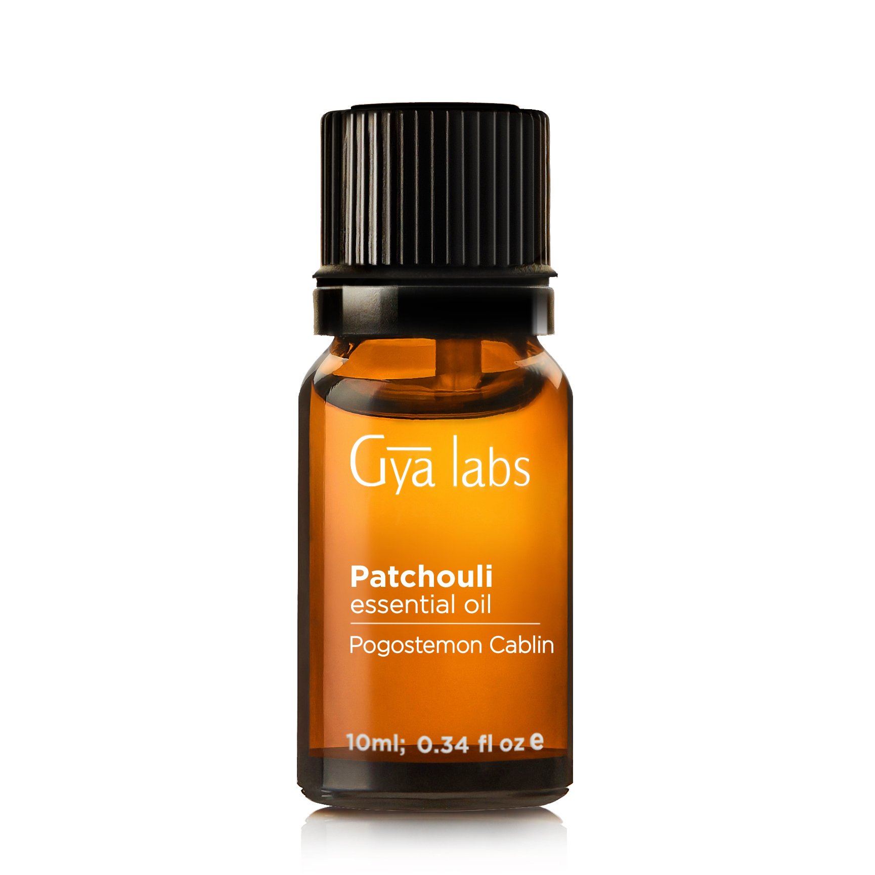 Organic Patchouli Essential Oil (Indonesia) , 100% Pure Natural & Therapeutic Grade For Men & Women (10ml , Gya Labs)