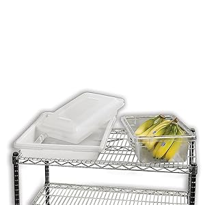 Rubbermaid FG330400CLR Food Storage Box - Half-Size, 5 Gallon