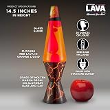 Lava Lava Lamp 14.5 Red Orange Volcanic Crags The Original Motion Lamp view 3