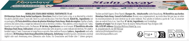 HERBALS Enamel Friendly Stain - Away Toothpaste (1 Pack)