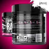 Warrior Rage Pre Workout Powder 392g 45 Servings Blazin Berry 300mg Caffeine view 6