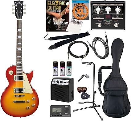 Amazon Photogenic エレキギター Amazonオリジナル16点 エフェクターセット レスポールタイプ Lp 260 Cs チェリーサンバースト エレキギターセット 楽器