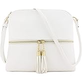 DELUXITY Lightweight Medium Crossbody Bag with Tassel | Lightweight, with Tassel