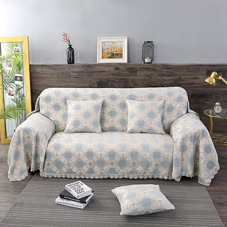 Amazon Co Jp 長方形 ソファーカバー プリント柄 マルチカバー 北欧 ベッドカバー ベッド かけるだけ 洗える ファブリック ラグ Dt ブランケット 180 3cm グランピング 多機能 ベッドカバー フリンジ付き 毛布 柔らかい テーブルクロス ホーム キッチン