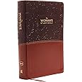 NKJV, The Woman's Study Bible, Leathersoft, Brown/Burgundy, Red Letter, Full-Color Edition, Thumb Indexed: Receiving God's Truth for Balance, Hope, and Transformation