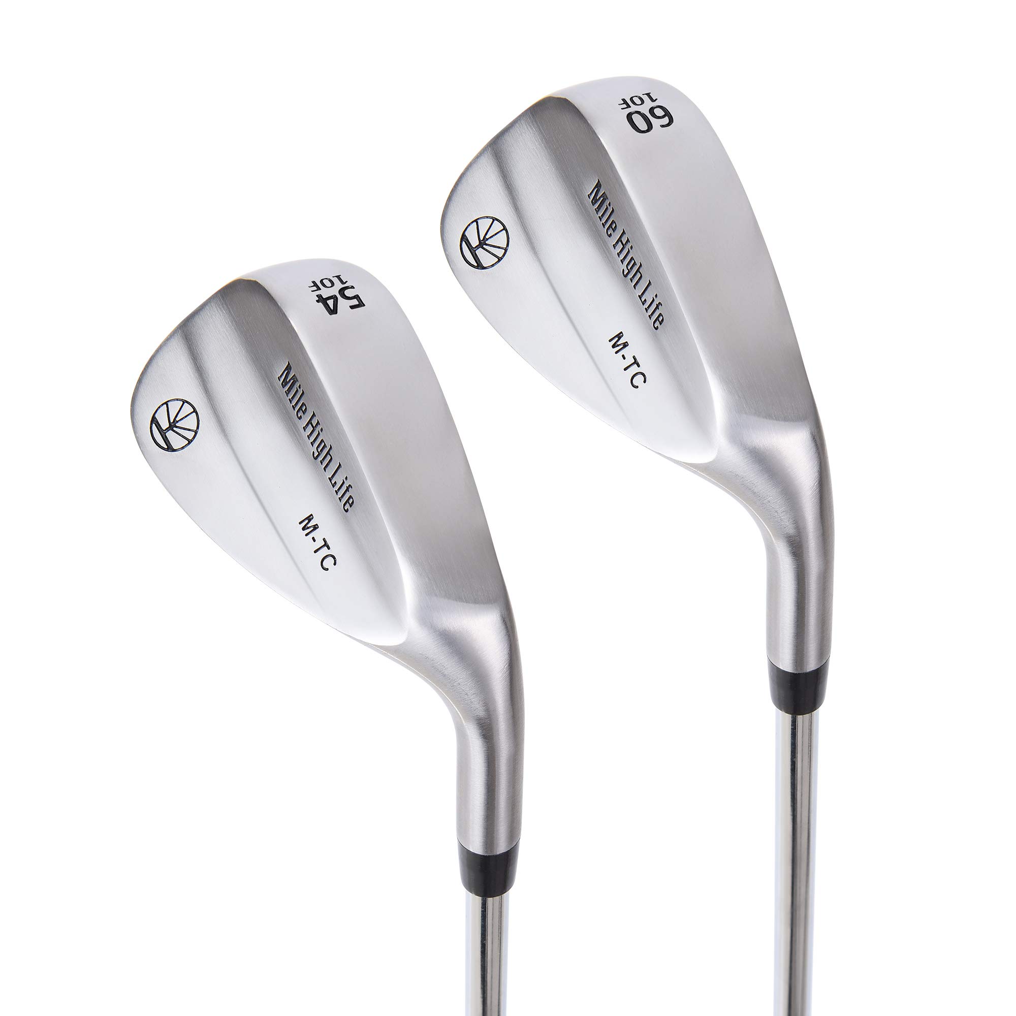 Mile High Life Entry Level Golf Sand Wedge Set | Beginner’s Golf Gap Wedge Set | Lob Wedge Golf Clubs for Men & Women (54/60 Degrees)