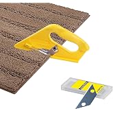 Carpet Cutter, Heavy-Duty Handheld Cushion Back Cutter | Effortless &amp; Precise Cutting / for Carpet, Cardboard, Wall Pape Includes / 10 Extra Replacement Blades