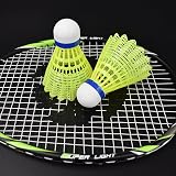 Senston 2 Pieces Graphite Shaft Badminton Racket Isometric Head Red Green view 4