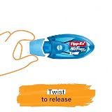 BIC Tipp-Ex Micro Tape Twist Assorted Colours Value Pack 2 Plus 1 Free view 3