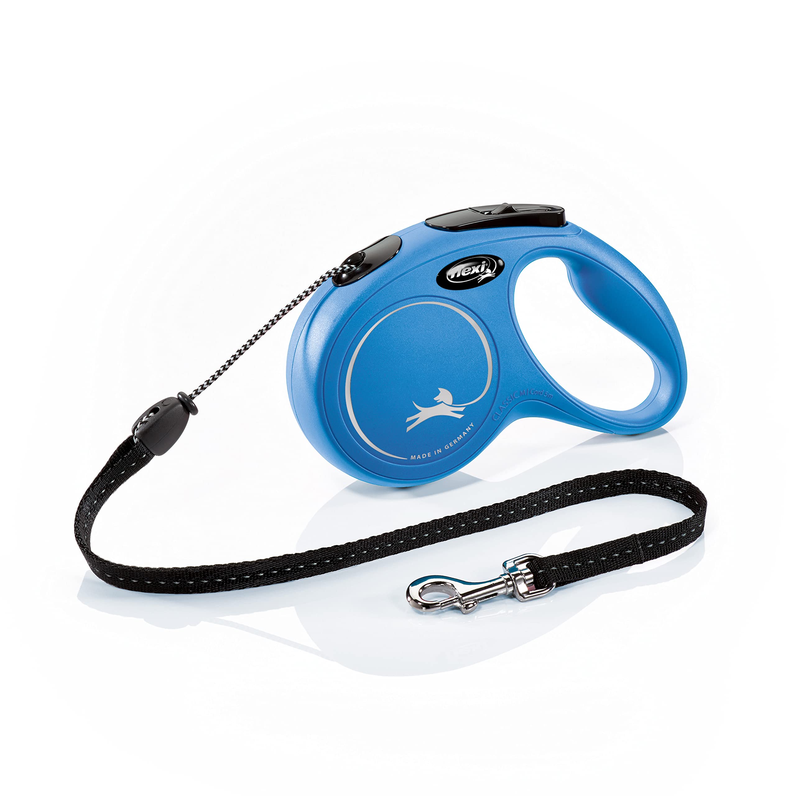 flexi New Classic Cord Retractable Lead Blue Medium 5m 20kg