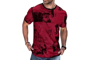 Yavomzato Mens Graphic T-Shirts Cotton Hip Hop Cool Tshirt Fashion Casual Tees Tops Short Sleeve Crew Neck T Shirts