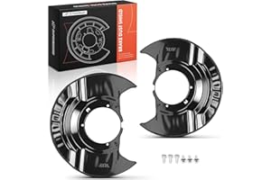 A-Premium Front Driver and Passenger Side Brake Dust Shield Compatible with Honda Models - CR-V CRV 2007 2008 2009 2010 2011,