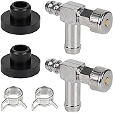 BlueStars 951-0171 Fuel Shut Off Valve 735-0149 Fuel Gas Tank Grommet | For MTD Troy Bilt Toro Craftsman Generator Lawn Mower Snowblower 33/64" Fuel Tank Hole 751-0171 935-0149
