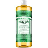 Dr. Bronner's Almond Pure-Castile Liquid Soap, Hand Soap, 32 oz | 18-in-1 Uses: Body Wash &amp; Hand Soap for Men and Women, Shampoo, Face, Laundry, Floors, Cars, Pets - Fair Trade &amp; Organic Oils